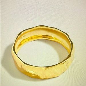 NEW - J. Crew Hammered Textured Bangle - S/M